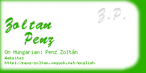 zoltan penz business card